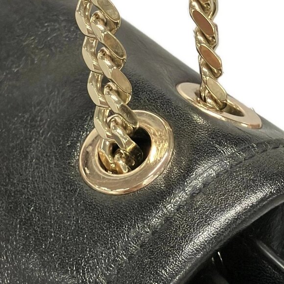 Auth COACH Ranger Flap Crossbody 33566 Black Leather - Shoulder Bag - Picture 10 of 16